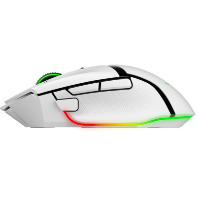 Миша Razer Basilisk V3 Pro 35K, RGB, USB-A/WL/BT, білий