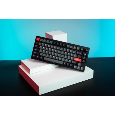 Клавіатура механічна Lemokey P1 Pro 84Key, Keychron Super Brown, WL/BT/USB-A, QMK/VIA, Hot-Swap, EN/UKR, RGB, Knob, Carbon Black Клавіатура механічна Lemokey P1 Pro 84Key, Keychron Super Brown, WL/BT/USB-A, QMK/VIA, Hot-Swap, EN/UKR, RGB, Knob, Carbon Black