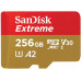 Карта пам'яті SanDisk microSD  256GB C10 UHS-I U3 R190/W130MB/s Extreme V30
