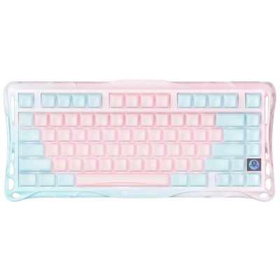Клавіатура механічна GravaStar Mercury K1 Lite 80keys, GravaStar x BSUN Grey, BT/WL/USB, Lumen Rose Клавіатура механічна GravaStar Mercury K1 Lite 80keys, GravaStar x BSUN Grey, BT/WL/USB, Lumen Rose