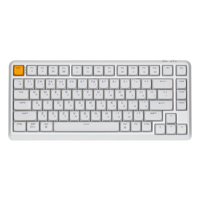 Клавіатура механічна Keychron J1 82Key, K pro Red, WL/BT/USB-A, QMK, Hot-swap, EN/UKR, RGB, білий Клавіатура механічна Keychron J1 82Key, K pro Red, WL/BT/USB-A, QMK, Hot-swap, EN/UKR, RGB, білий