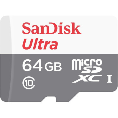Карта пам'яті SanDisk microSD 64GB C10 UHS-I R100MB/s Ultra Карта пам'яті SanDisk microSD 64GB C10 UHS-I R100MB/s Ultra