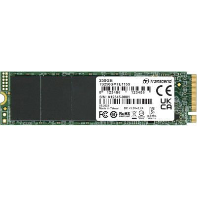 Накопичувач SSD Transcend M.2 250GB PCIe 3.0 MTE115S