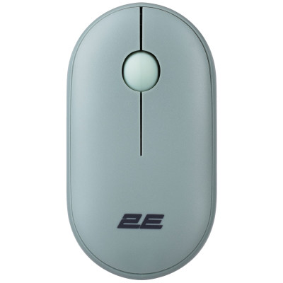 Миша 2E MF300 Silent, WL/BT, попелясто-зелений