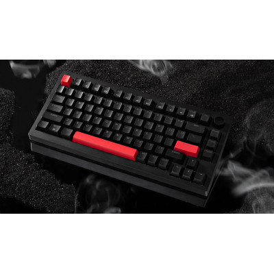 Клавіатура механічна Lemokey X4 84Key, Keychron Brown, USB-A, QMK/VIA, Hot-Swap, EN/UKR, RGB, чорний