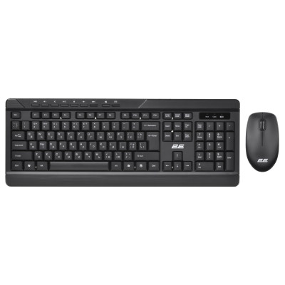 Комплект клавіатура та миша 2E MK410 WL, EN/UK/RU, чорний Комплект клавіатура та миша 2E MK410 WL, EN/UK/RU, чорний