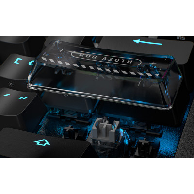 Клавіатура механічна ASUS ROG Azoth 96 HE, 96key, HFX V2 Magnetic Switches, USB-A/WL/BT, EN, RGB, чорний