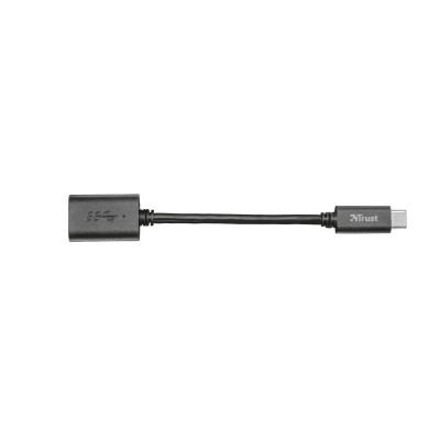 Адаптер Trust Calyx USB-C > USB3.0, 0.09м, чорний