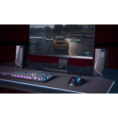 Акустична система Trust GXT 609 Zoxa 2.0, USB/AUX, RGB, чорний Акустична система Trust GXT 609 Zoxa 2.0, USB/AUX, RGB, чорний