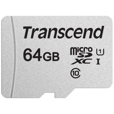 Карта пам'яті Transcend microSD   64GB C10 UHS-I R100/W20MB/s