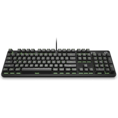 Клавіатура механічна HP Pavilion Gaming 550, 104key, Red Hybrid Switch, USB-A, EN/RU, RGB, чорний