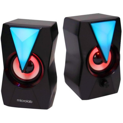 Акустична система MICROLAB B-22 2.0, USB, mini-jack, чорний