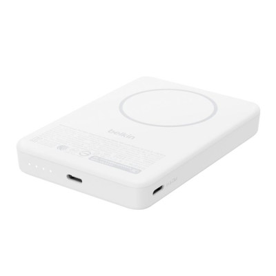 Акумулятор портативний літій-іонний Power Bank Belkin 10000мА·год, 30Вт PD/Qi2 15Вт, Magnetic Kickstand, білий Акумулятор портативний літій-іонний Power Bank Belkin 10000мА·год, 30Вт PD/Qi2 15Вт, Magnetic Kickstand, білий