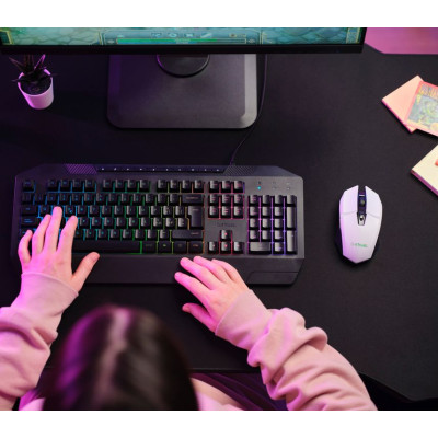 Миша Trust GXT 110 Felox, WL, білий