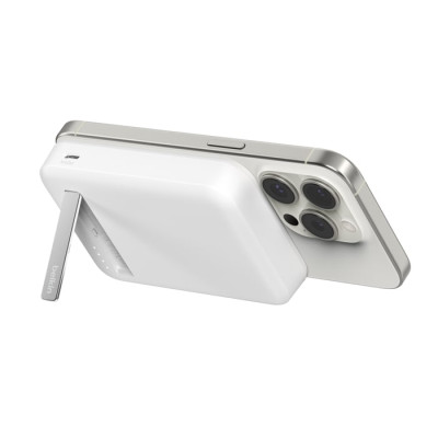 Акумулятор портативний літій-іонний Power Bank Belkin 10000мА·год, 15Вт, Magnetic Qi2, білий Акумулятор портативний літій-іонний Power Bank Belkin 10000мА·год, 15Вт, Magnetic Qi2, білий