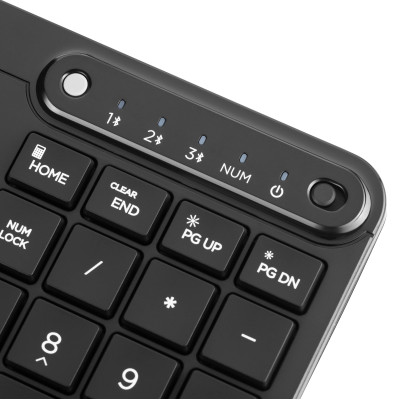 Клавіатура мембранна HP 460 Multi-Device key, BT, EN/UK, чорний Клавіатура мембранна HP 460 Multi-Device key, BT, EN/UK, чорний