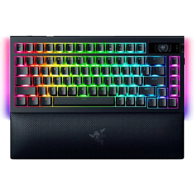 Клавіатура механічна Razer BlackWidow V4 Pro 75%, 81key, Mechanical Switches Gen-3, USB-A/WL/BT, EN, RGB, чорний Клавіатура механічна Razer BlackWidow V4 Pro 75%, 81key, Mechanical Switches Gen-3, USB-A/WL/BT, EN, RGB, чорний