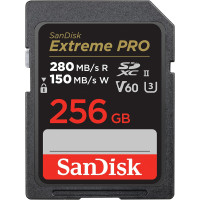 Карта пам'яті SanDisk SD 256GB C10 UHS-II U3 R280/W150MB/s Extreme Pro V60 Карта пам'яті SanDisk SD 256GB C10 UHS-II U3 R280/W150MB/s Extreme Pro V60