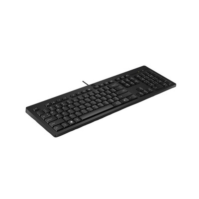 Клавиатура мембранная НР 125, 109key, USB-A, EN/UK, черный