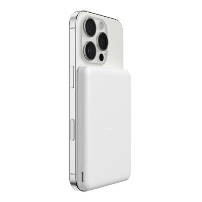 Аккумулятор портативный литий-ионный Power Bank Belkin 5000мА·ч, Slim Magnetic, белый