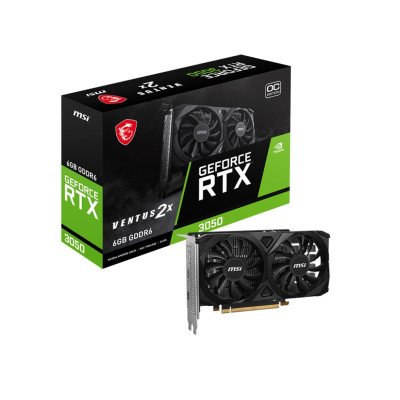 Відеокарта MSI GeForce RTX 3050 6GB GDDR6 VENTUS 2X E OC Відеокарта MSI GeForce RTX 3050 6GB GDDR6 VENTUS 2X E OC