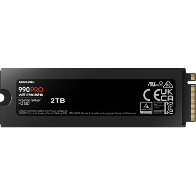 Накопичувач SSD Samsung M.2 2TB PCIe 4.0 990PRO + радіатор