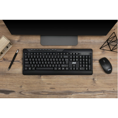 Комплект клавіатура та миша 2E MK410 WL, EN/UK/RU, чорний Комплект клавіатура та миша 2E MK410 WL, EN/UK/RU, чорний