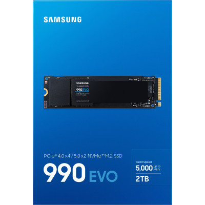 Накопичувач SSD Samsung M.2 2TB PCIe 4.0 990EVO Накопичувач SSD Samsung M.2 2TB PCIe 4.0 990EVO