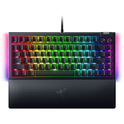 Клавіатура Razer BlackWidow V4 75% RGB 83key Mechanical Tactile Switch GEN-3, USB-A, EN, чорний Клавіатура Razer BlackWidow V4 75% RGB 83key Mechanical Tactile Switch GEN-3, USB-A, EN, чорний