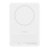Акумулятор портативний літій-іонний Power Bank Belkin 10000мА·год, 30Вт PD/Qi2 15Вт, Magnetic Kickstand, білий