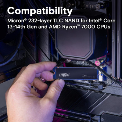 Накопичувач SSD Crucial M.2 1TB PCIe 5.0 T705 Накопичувач SSD Crucial M.2 1TB PCIe 5.0 T705