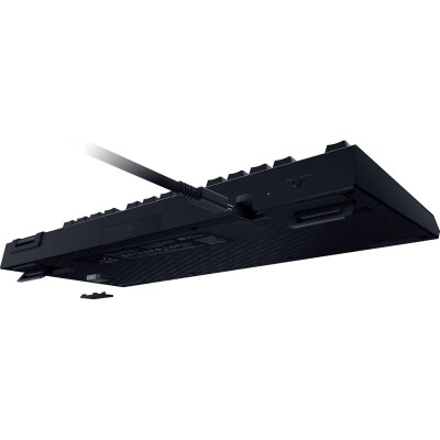 Клавіатура механічна Razer BlackWidow V4 TKL HyperSpeed, 87key, Orange Switch Gen-3, USB-A/WL/BT, EN, RGB, чорний