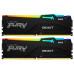 Пам'ять ПК Kingston DDR5 64GB KIT (32GBx2) 5600 FURY Beast RGB XMP