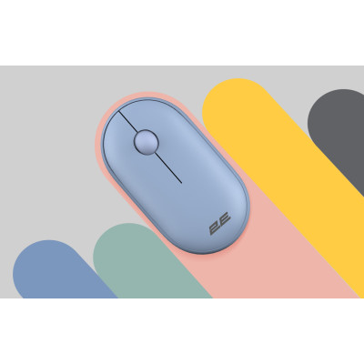 Миша 2E MF300 Silent, WL/BT, синій