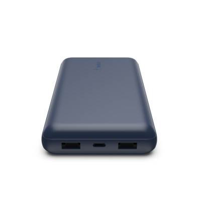 Акумулятор портативний літій-іонний Power Bank Belkin 20000мА·год, 15Вт, 2хUSB-A/USB-C, блакитний