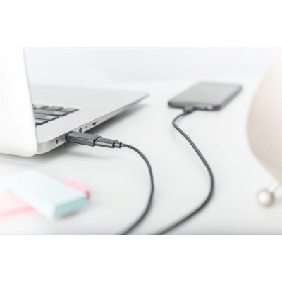 Адаптер DIGITUS USB-A > USB-C (M/F), 3A, 5GB, ver. 3.0