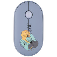 Миша 2E MF300 FLORA:MALLOW Silent WL BT, синій