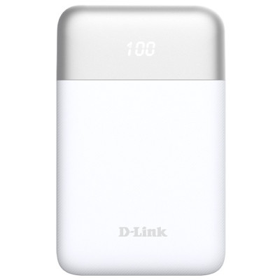 Акумулятор портативний літій-іонний Power Bank D-Link 10000мА*год 18Вт 1xUSB-A, 1xUSB-C, білий Акумулятор портативний літій-іонний Power Bank D-Link 10000мА*год 18Вт 1xUSB-A, 1xUSB-C, білий