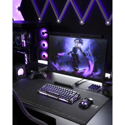 Клавіатура магнітна GravaStar Mercury V60 60keys, UFO Magnetic Gaming, 8K, USB-A, RGB, Gunmetal Smok Клавіатура магнітна GravaStar Mercury V60 60keys, UFO Magnetic Gaming, 8K, USB-A, RGB, Gunmetal Smok