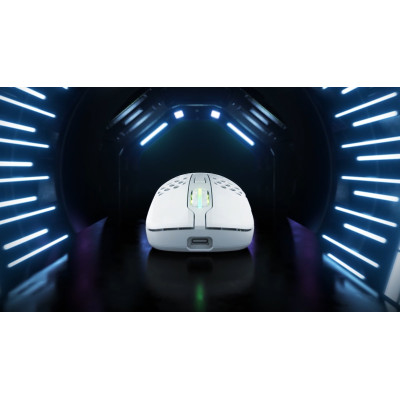 Миша Xtrfy M42, WL/USB-A, RGB, білий