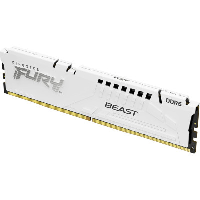 Пам'ять ПК Kingston DDR5  16GB 6000 FURY Beast EXPO Білий