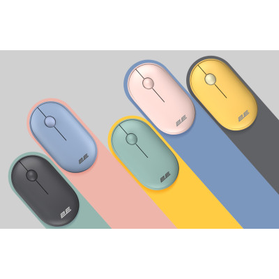 Миша 2E MF300 Silent, WL/BT, попелясто-зелений