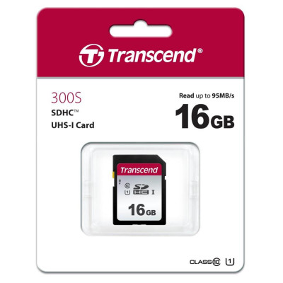 Карта пам'яті Transcend SD 16GB C10 UHS-I R95/W10MB/s Карта пам'яті Transcend SD 16GB C10 UHS-I R95/W10MB/s