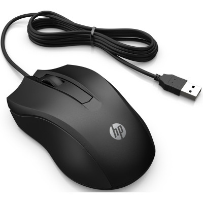 Миша HP 100, USB-A, чорний