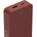 Акумулятор портативний літій-іонний Power Bank Hama 20000 мА·год, USB-C/USB-A, red