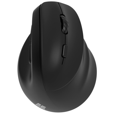 Миша 2E MF325 Silent, WL/BT, вертикальна, чорний