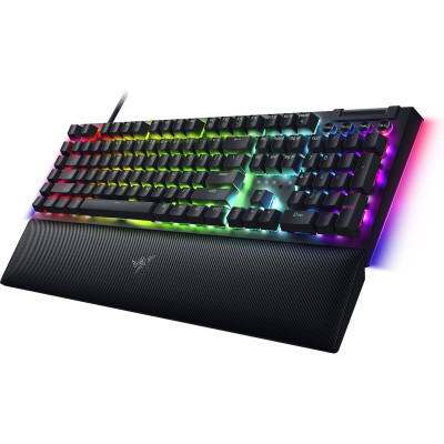 Клавіатура механічна Razer BlackWidow V4, 114key, Yellow Switch, USB-A, EN/RU, RGB, чорний Клавіатура механічна Razer BlackWidow V4, 114key, Yellow Switch, USB-A, EN/RU, RGB, чорний