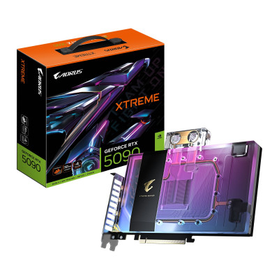Відеокарта GIGABYTE GeForce RTX 5090 32GB GDDR7 AORUS EXTREME Waterforce WB під систему водного охолодження Відеокарта GIGABYTE GeForce RTX 5090 32GB GDDR7 AORUS EXTREME Waterforce WB під систему водного охолодження
