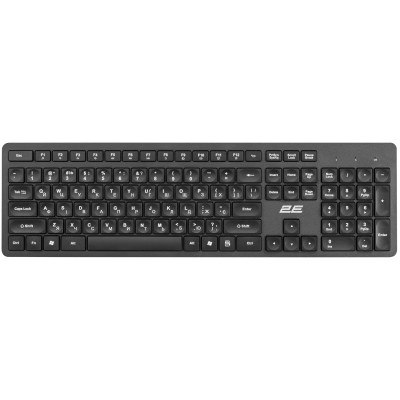 Клавіатура мембранна 2E KS260 106key, WL, EN/UK, чорний