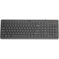 Клавіатура мембранна HP 150, 104key, USB-A, EN/RU, чорний